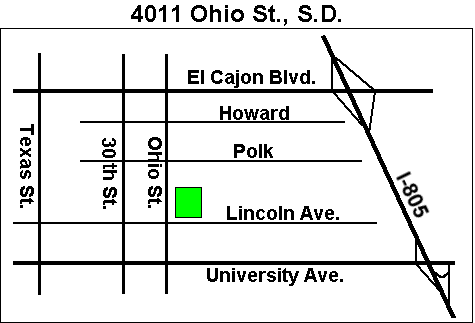 Map  to Our Savior's Lutheran Church