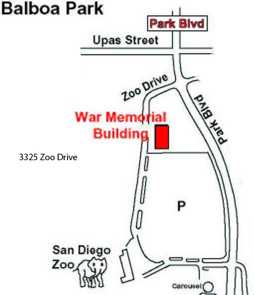 Map to War Memorial Building
